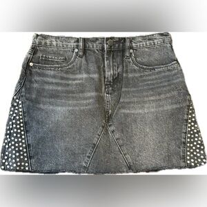 Blank NYC Studded Denim Skirt